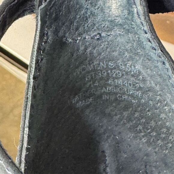 Sperry Top-Sider 9.5 Navy Tan Espadrille Wedge Sandals Striped Nautical Summer - Picture 6 of 6